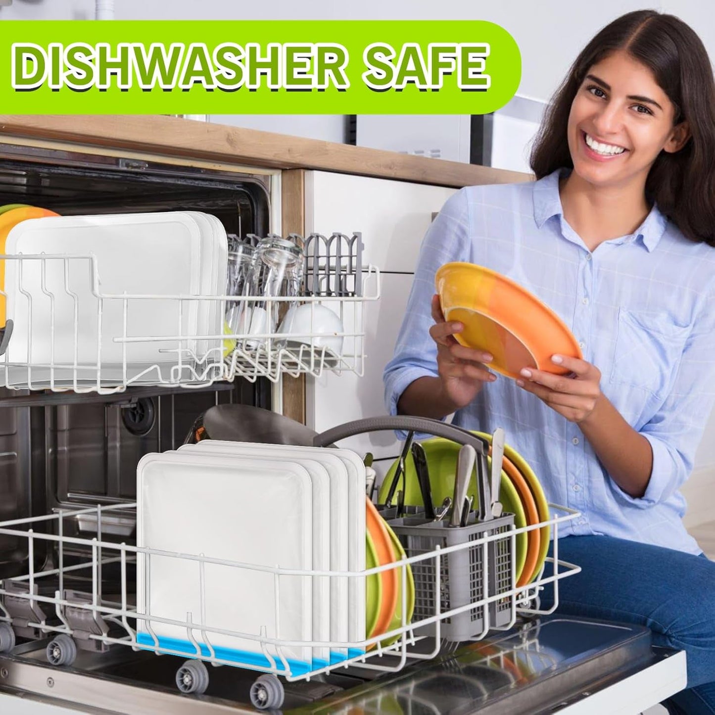 24 Pack Reusable Storage Bags, Dishwasher SafeSilicone Food Storage Bags with 3 Sizes for Marinate Meats, Sandwich, Snack, Cereal, Travel Item
