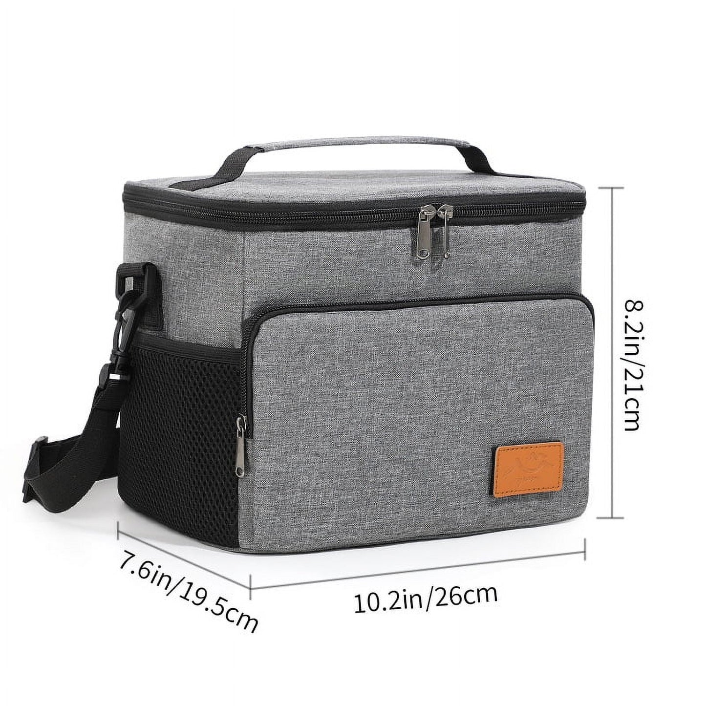 Extra Large Soft Sided Cooler Bag, 48 Can/30L Leakproof Portable Travel Beach Camping Picnic Insulated Coolers Bag, 37qt, Gray