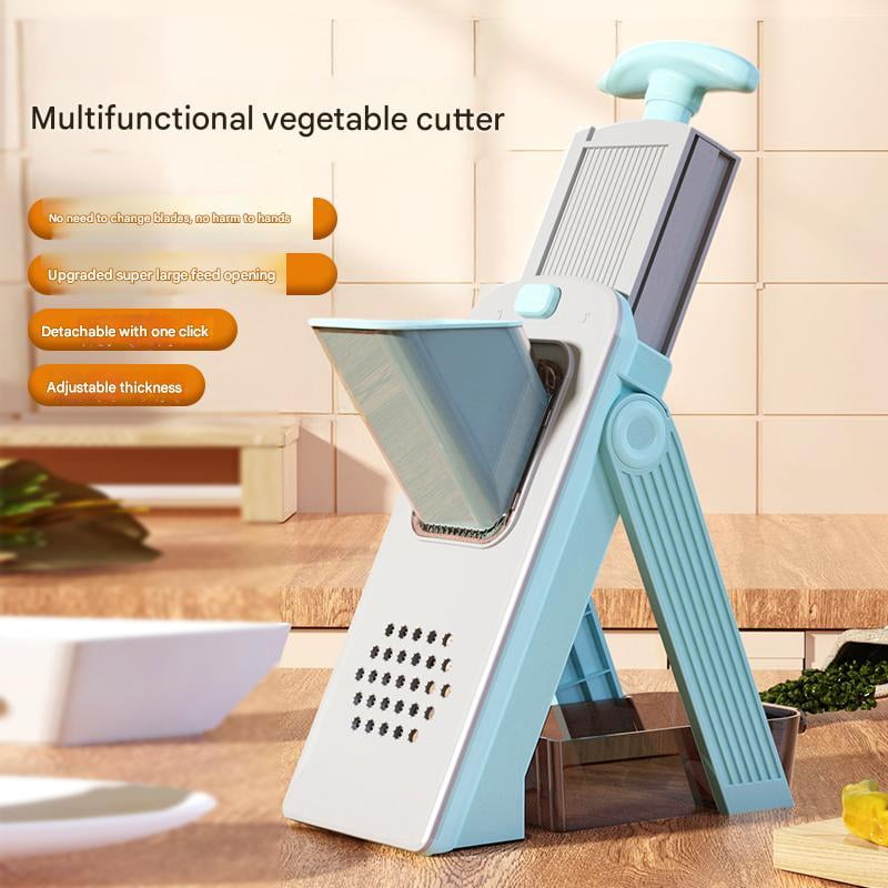 Safe Mandoline Slicer Plus, Biger Size, Adjustable Vegetable Food Chopper Potato Fries Cutter, Detachable Blade, Kitchen Chopping Artifact, Gift