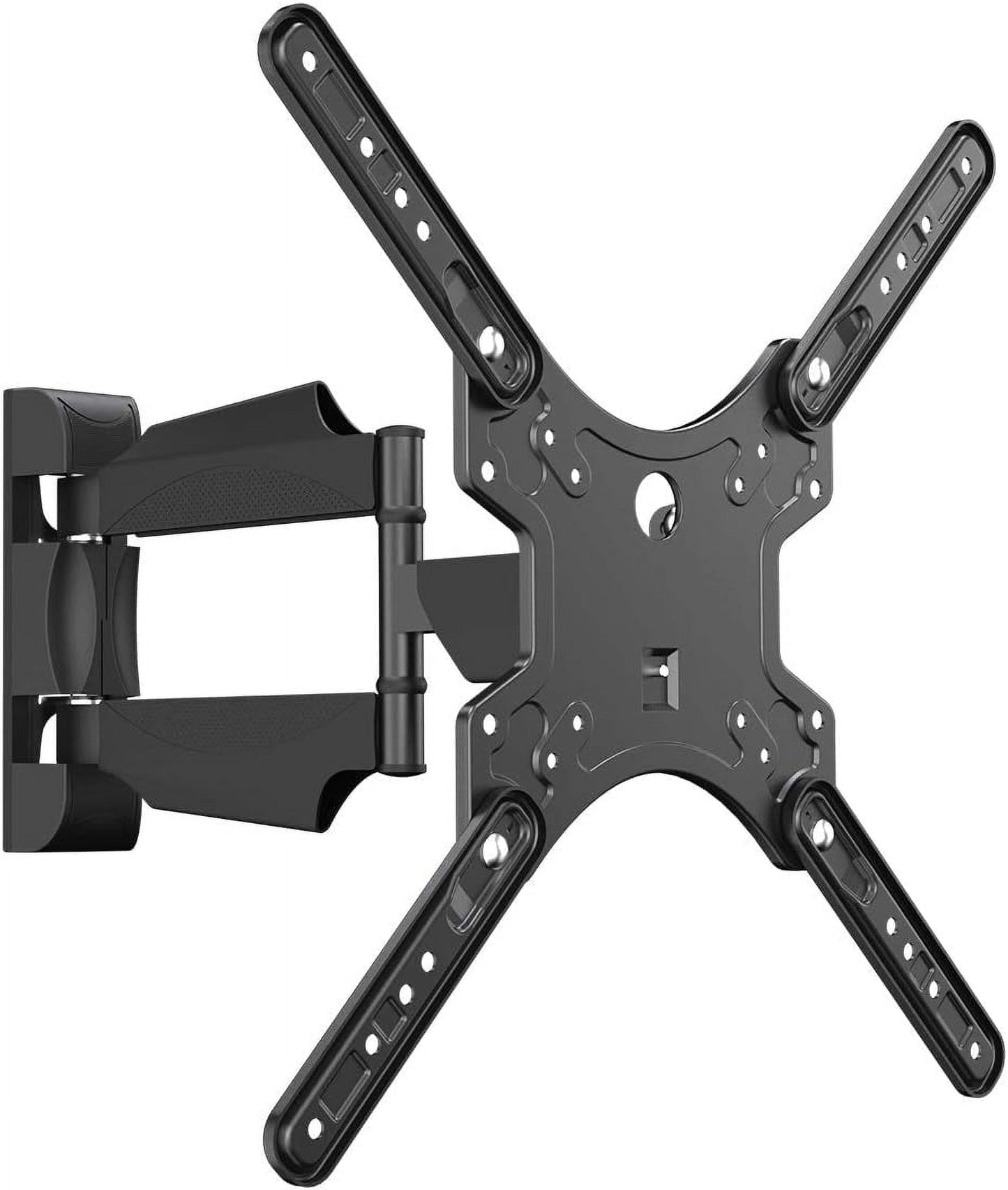 Full Motion TV Monitor Wall Mount Bracket Articulating Arms Swivel Tilt Extension Rotation for Most 32-55 Inch LED LCD Flat Curved Screen TVs & Monitors, Max VESA 400x400mm