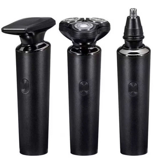 Men's Electric Shaver - Detachable Magnetic 3-in-1 Electric Shaver, IPX7 Waterproof, Type-C Fast Charging, Multi-Function Three-Head Set