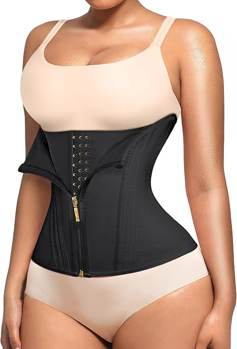 EHIW Waist Trainer for Women Latex Underbust Waist Cincher Corset Sport Girdle Hourglass Body Shaper , S