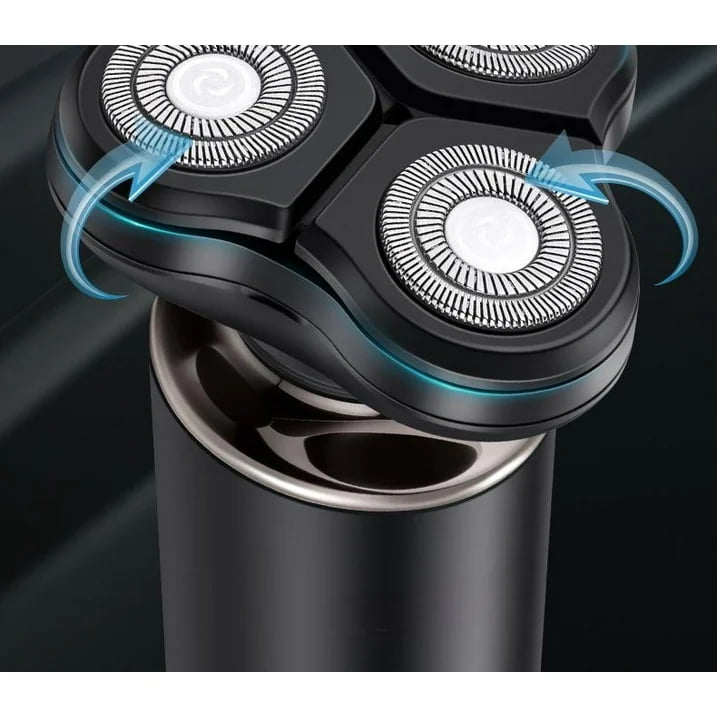 Men's Electric Shaver - Detachable Magnetic 3-in-1 Electric Shaver, IPX7 Waterproof, Type-C Fast Charging, Multi-Function Three-Head Set