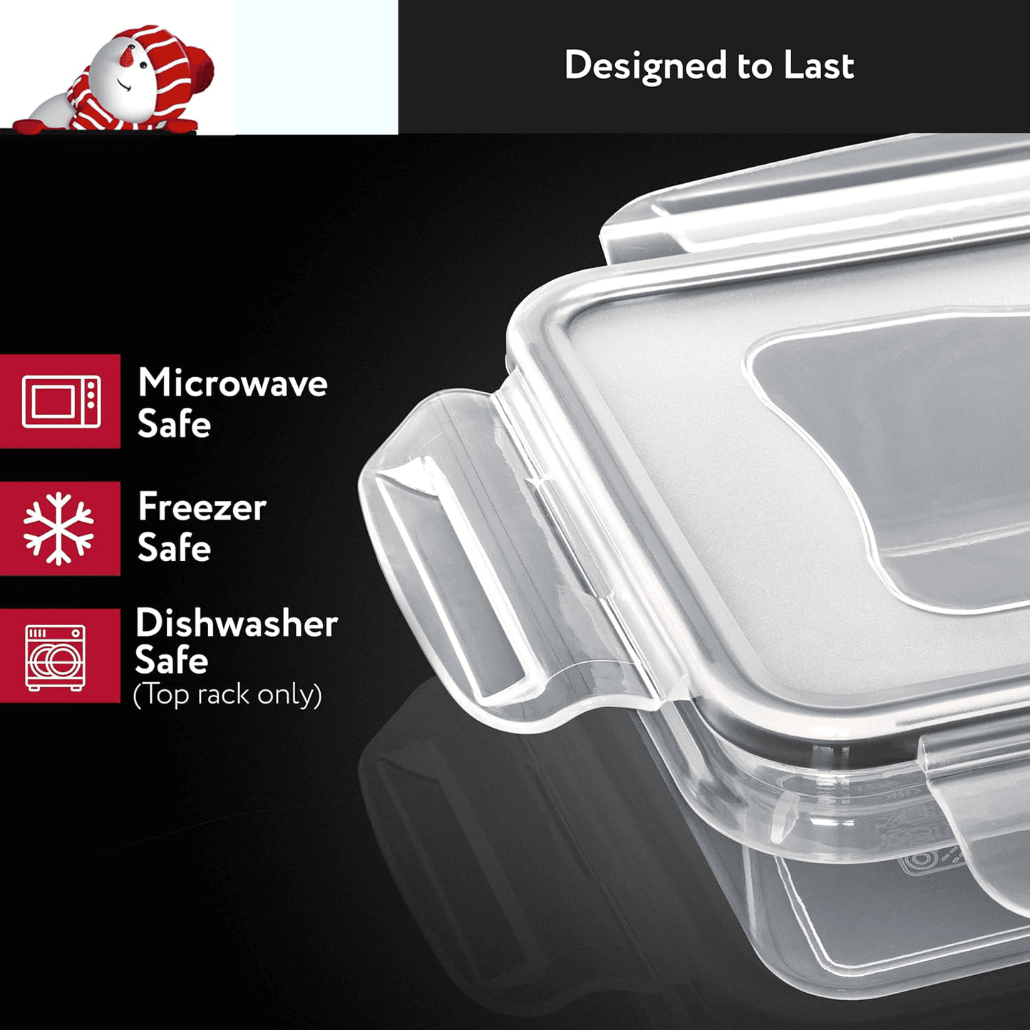 50 Pcs Food Storage Containers with Lids Airtight, Plastic Meal Prep Container for Pantry & Kitchen Organization & bento box & snack containers, BPA-Free, Leak-Proof with Labels & Marker Pen