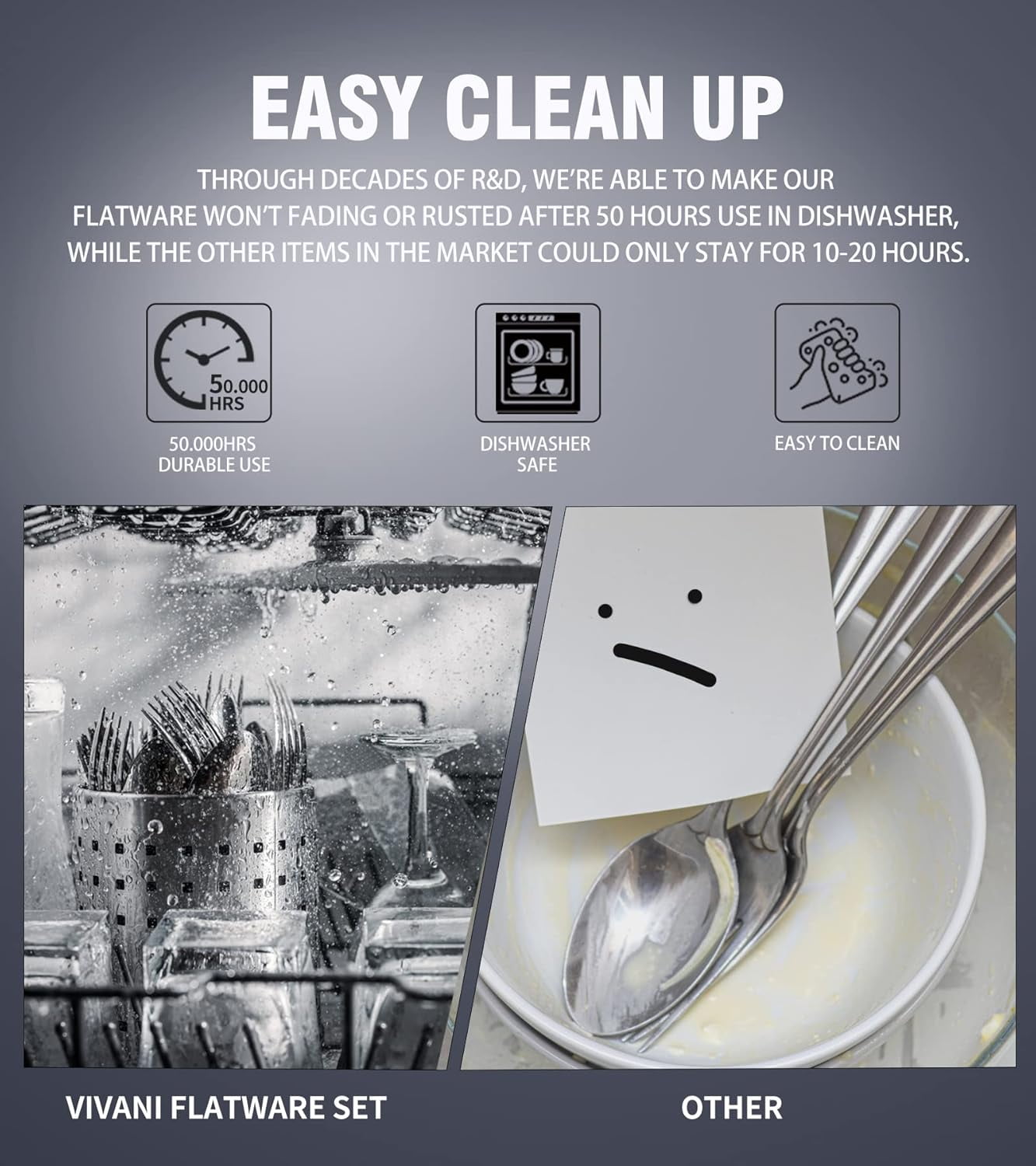 24 Piece Silverware Set for 4, Premium Stainless Steel Cutlery Set, Utensil Sets, Flatware Sets for 4, Forks Spoons and Knives Set Dishwasher Safe for Home Kitchen